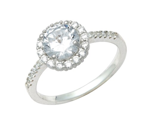 Anillo Plata 925 Horoz Solitario #7 SP16.