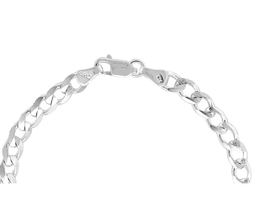 Pulsera/Esclava Plata 925 Horoz Placa Barbada 18cm SP560.