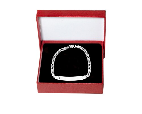 Pulsera/Esclava Plata 925 Horoz Tejido Chino 18cm SP562.