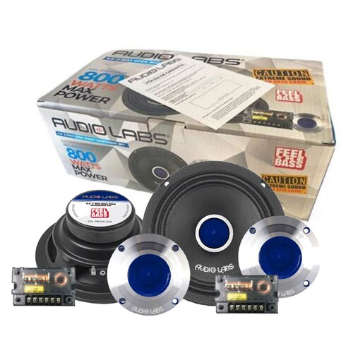 Set De Medios Con Tweeter De Bala Y Crossover Audio Labs ADL-PRO65.2OS 800 Watts 6.5 Pulg 4 Ohms.