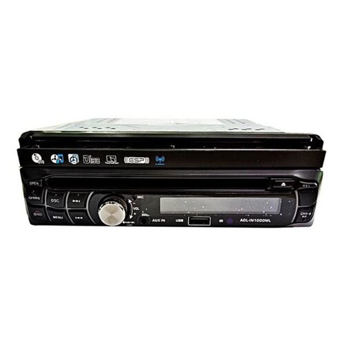 Estéreo 1 DIN Audio Labs ADL-IN1000ML con pantalla motoriza de 7 Pulg.
