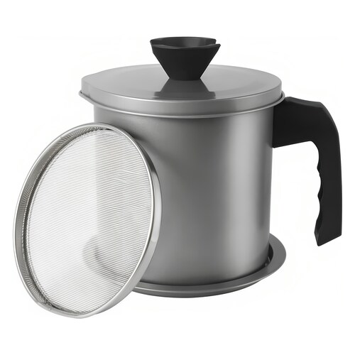 Dispensador y Colador de Aceite de Cocina Hiperware de 1.4L Color Gris.