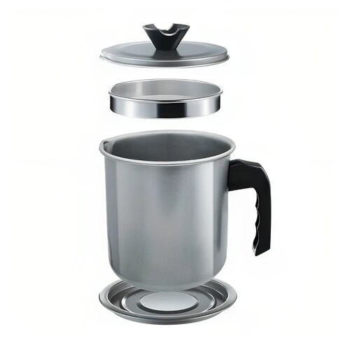 Dispensador y Colador de Aceite de Cocina Hiperware de 1.4L Color Gris.