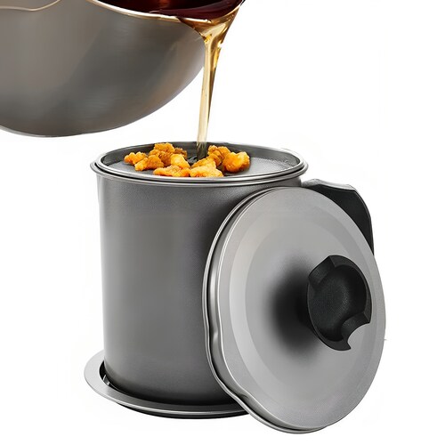 Dispensador y Colador de Aceite de Cocina Hiperware de 1.4L Color Gris.