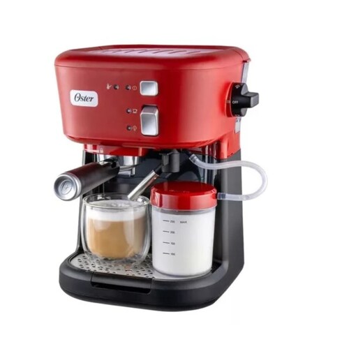 CAFETERA OSTER BVSTEM5501R ESPRESSO/ CAPUCCINO 15 BARES ROJO ORTY5