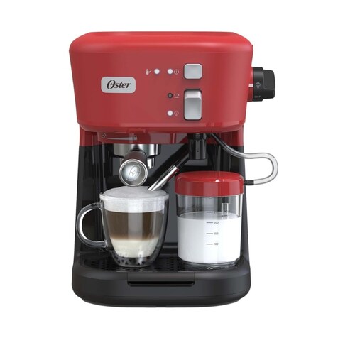 CAFETERA OSTER BVSTEM5501R ESPRESSO/ CAPUCCINO 15 BARES ROJO ORTY5