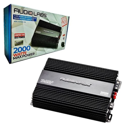 Amplificador Monoblock Audio Labs ADL-C1100.1D 2000 Watts Clase D.