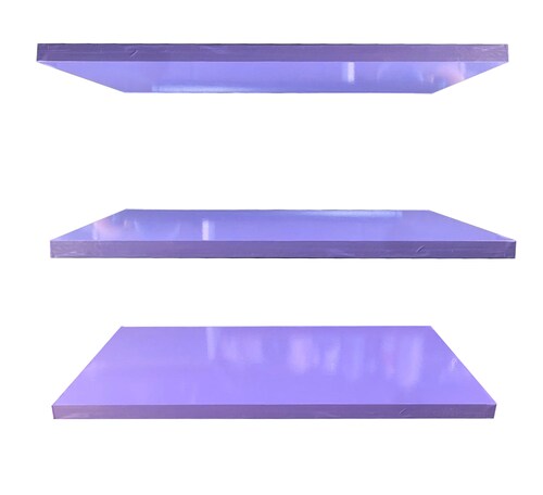 Set 3 Repisas Flotantes 20x50 Organizador Calidad Hogar Morado