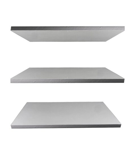 Conjunto 3 Repisas Flotantes Mdf 20x40cm Instalación Fácil Gris.