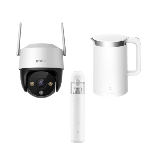 Aspiradora Xiaomi Mi Vacuum Cleaner +Xiaomi Mi Smart Kettle Pro 1.5L+ Cámara Cruiser