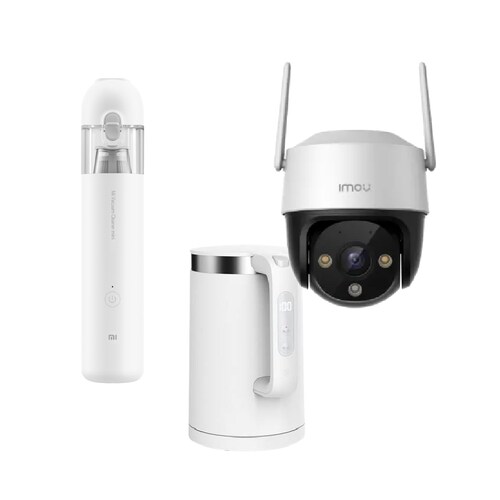 Aspiradora Xiaomi Mi Vacuum Cleaner +Xiaomi Mi Smart Kettle Pro 1.5L+ Cámara Cruiser
