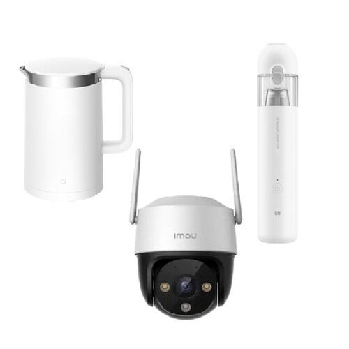 Aspiradora Xiaomi Mi Vacuum Cleaner +Xiaomi Mi Smart Kettle Pro 1.5L+ Cámara Cruiser