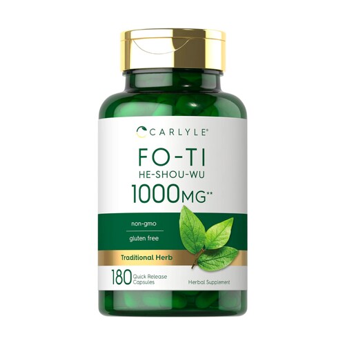 CARLYLE FO-TI 1000MG 180 CÁPSULAS RAÍZ DE HE-SHOU-WU.