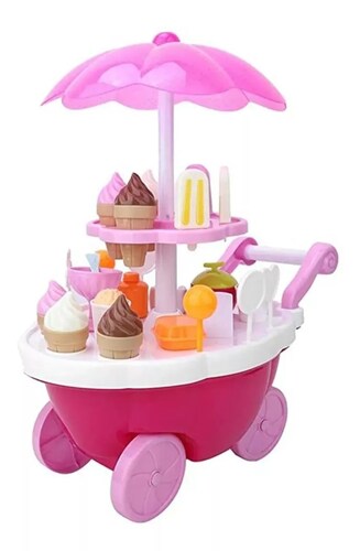Carrito De Helados Montable Minnie Mouse Con Luz Y Música Storyland.