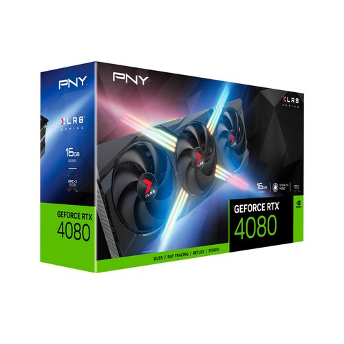 Tarjeta de Video Pny Rtx4080 Verto 16Gb XLR8 Gaming Oc Rgb Gddr6x Hdmi Display Port VCG408016TFXXPB1-O.