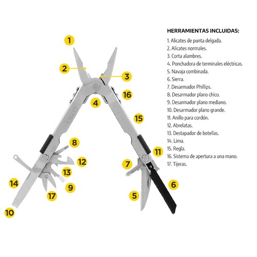 Multiherramienta MP600 Pro Scout Kit Plata Gerber