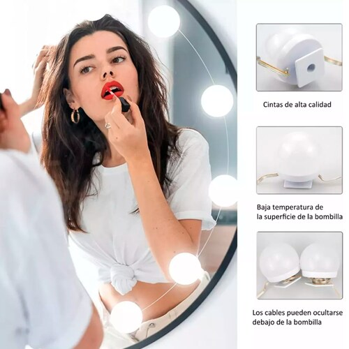 Focos Led Regulables Para Espejo De Tocador, 12 Piezas.