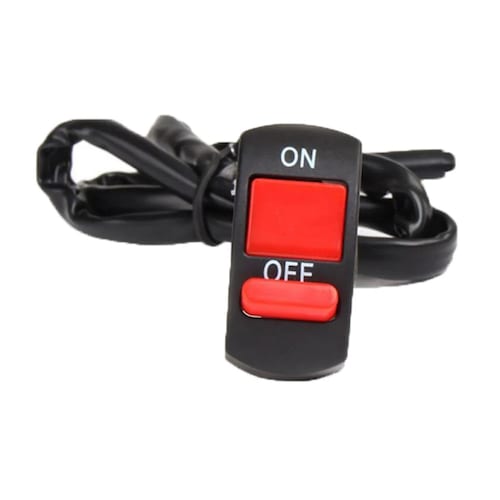 Botón Interruptor intermitente Universal manillar motocicleta luz Moto encendido apagado 12V 10A