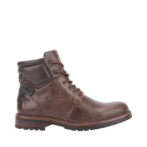 Botas tipo heavy de agujeta color chocolate, marca Goodyear, mod. 1102927