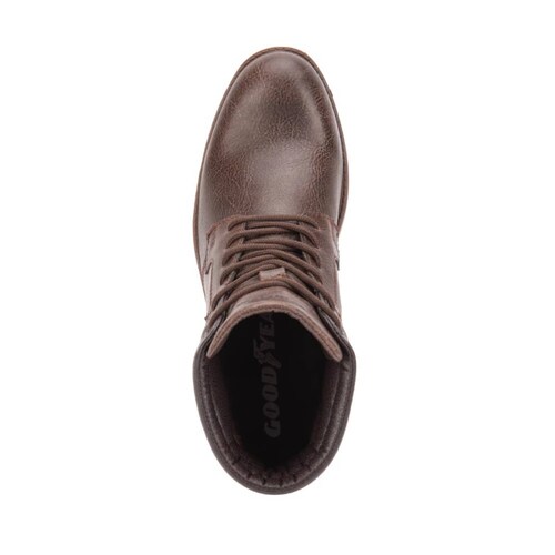 Botas tipo heavy de agujeta color chocolate, marca Goodyear, mod. 1102927