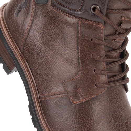 Botas tipo heavy de agujeta color chocolate, marca Goodyear, mod. 1102927