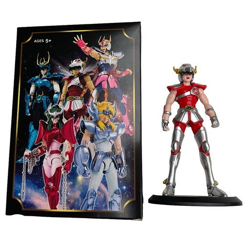 Figura Juguete Muñeco Seiya Pegaso Caballeros del Zodiaco 18 Cm Con Caja