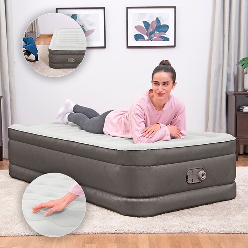 Colchón Inflable Individual Twin Bomba Integrada Bestway