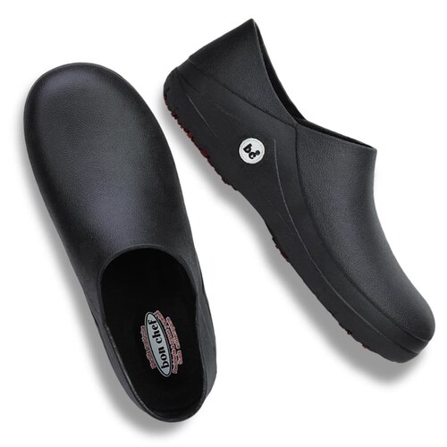 Zapatos para chef anti punción, color negro, marca Bon Chef, mod. 1005260