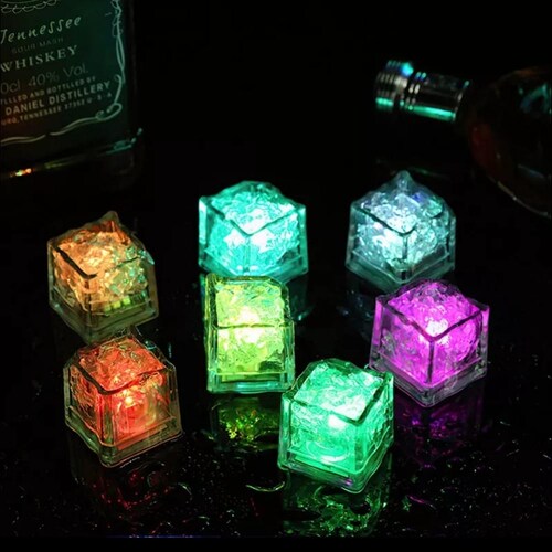Cubos De Hielo Luminosos Multicolor Para Fiestas, 120 Piezas
