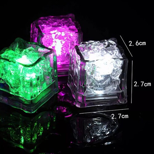 Cubos De Hielo Luminosos Multicolor Para Fiestas, 120 Piezas