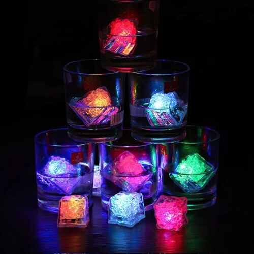 Cubos De Hielo Luminosos Multicolor Para Fiestas, 120 Piezas