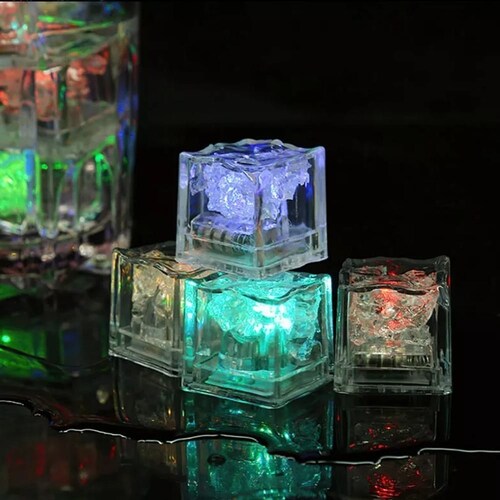 Cubos De Hielo Luminosos Multicolor Para Fiestas, 120 Piezas