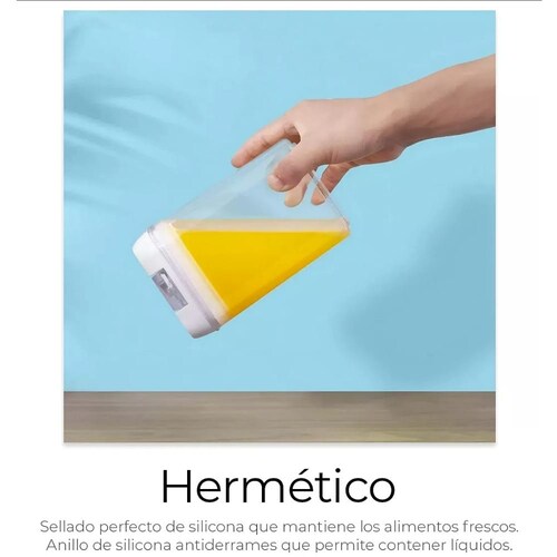 Recipientes Herméticos De Almacenamiento De Cocina Set 14 Pz