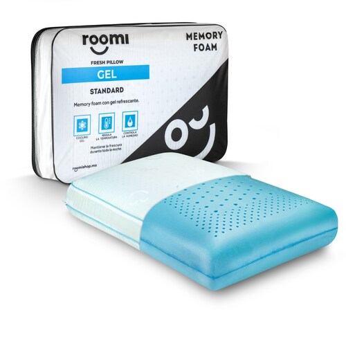 Almohada de Memory Foam con Infusión de Gel Roomi.