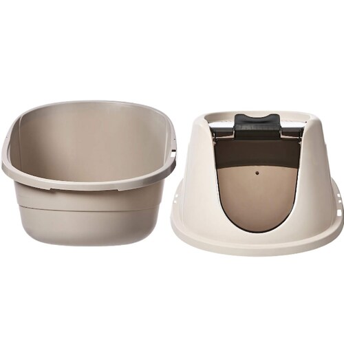 Arenero caja de arena con capucha para gatos 