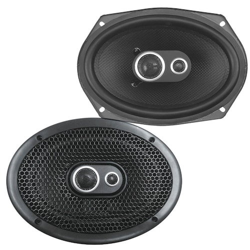 Par de bocinas coaxiales de 6x9" 3 Vías Treo STUDIO 69 80Watts RMS.