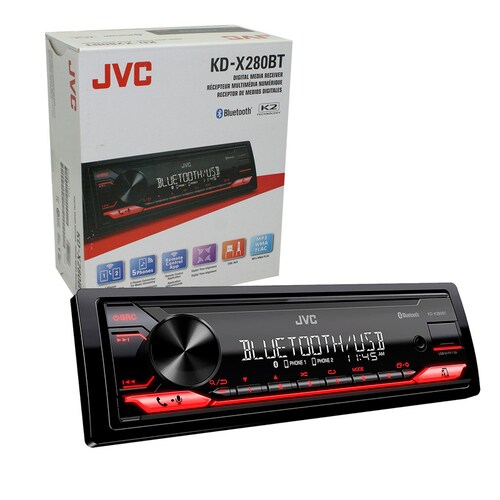Autoestéreo Para Auto JVC KD-X280BT Con Bluetooth y USB