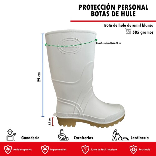 Bota De Lluvia Hombre Joven Del 22 Al 29 Duramil Trueno.