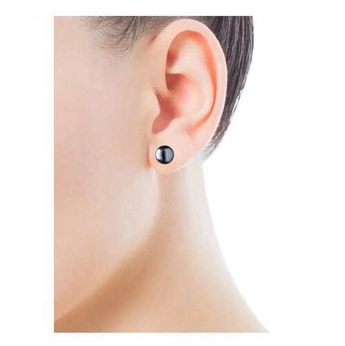 Aretes Perla Cultivada y Oro Solido 14k, Blanco, Negro y Rosa A 058.