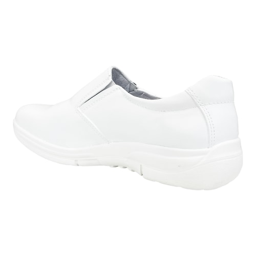 Zapatos Blancos De Enfermera Anti Fatiga Piel 5807 Dr. Hosue