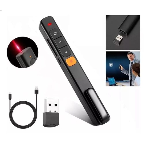 Apuntador Presentador Láser Inalámbrico Usb Recargable