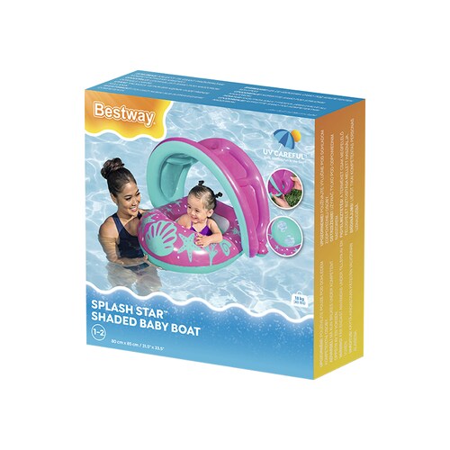 Silla Inflable Salvavidas Para Bebé De Color Con Techo