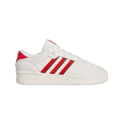 Tenis Adidas Rivalry Low para Caballero Blanco/Rojo.