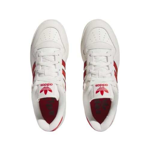 Tenis Adidas Rivalry Low para Caballero Blanco/Rojo.