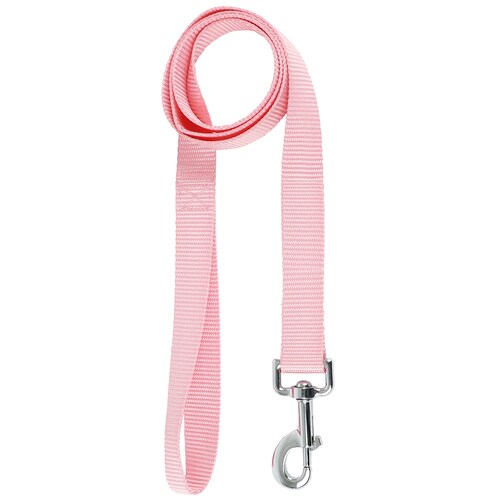 Correa para Perro Petit Chica de Poliéster con Destorcedor Metálitco Rosa.