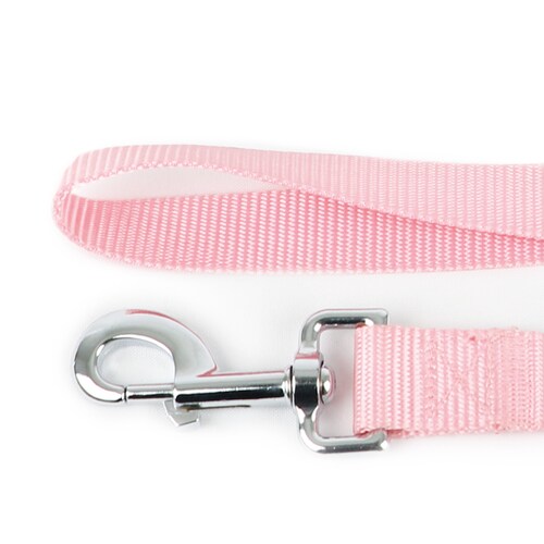 Correa para Perro Petit Chica de Poliéster con Destorcedor Metálitco Rosa.