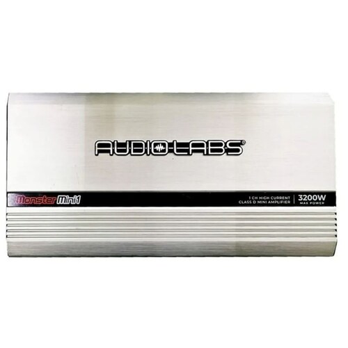 Amplificador Audio Labs Monster Mini1 3200w Max 1ch Clase D Color Gris.