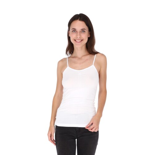 Blusa Top De Tirantes Licra Basico Para Mujer