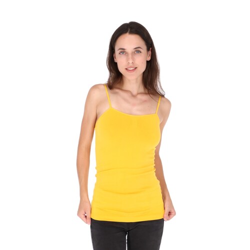 Blusa Top De Tirantes Licra Basico Para Mujer