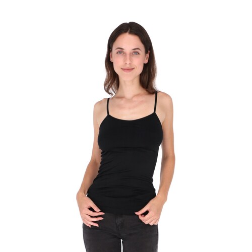 Blusa Top De Tirantes Licra Basico Para Mujer